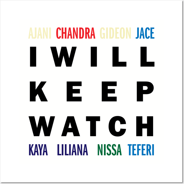 Oath of Gatewatch MTG I Will Keep Watch V2 Wall Art by gardeniaresilia